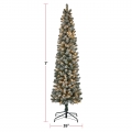 Christmas Tree - 7' - Pencil - Colour Changing - LED lights